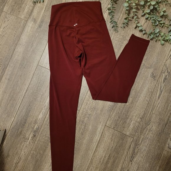 Aerie Real Me High Waisted Leggings Red - Picture 3 of 3